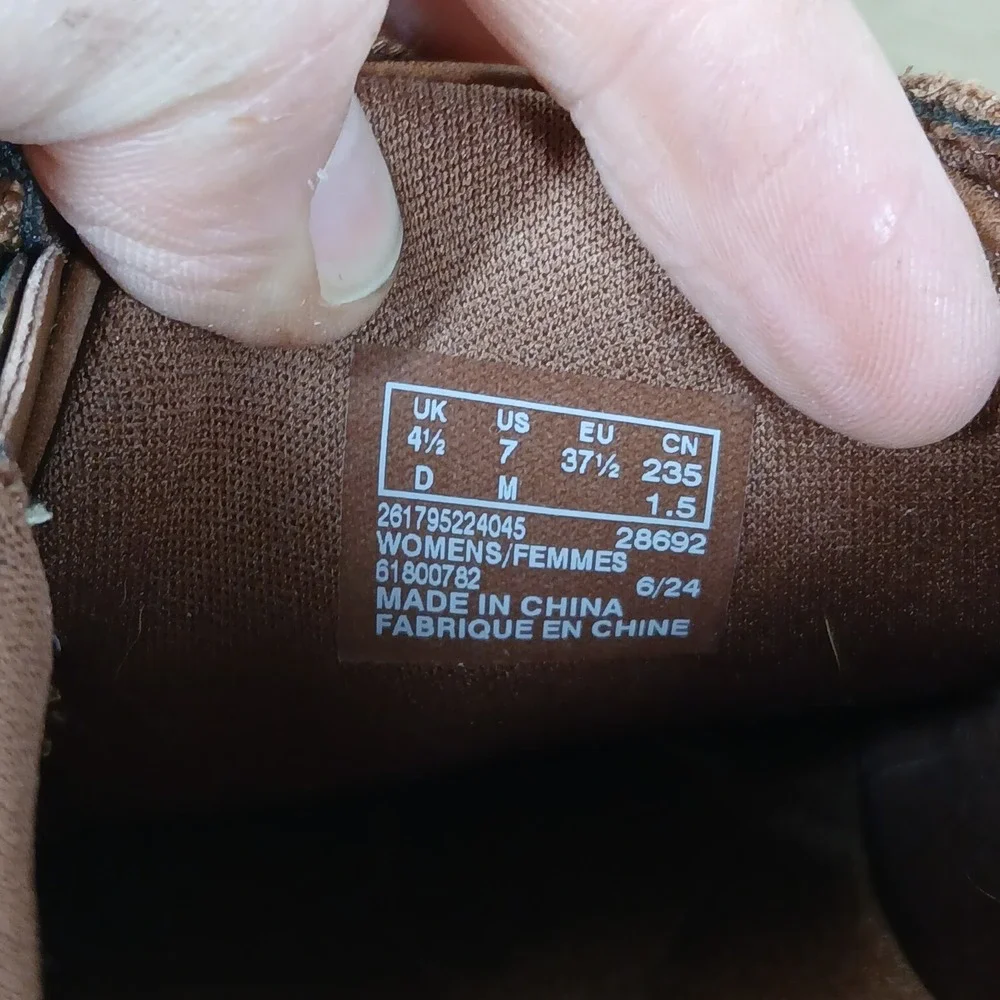 Clarks Collection Sneakers Womens 7 Brown Leather Platform Creeper Comfort Retro